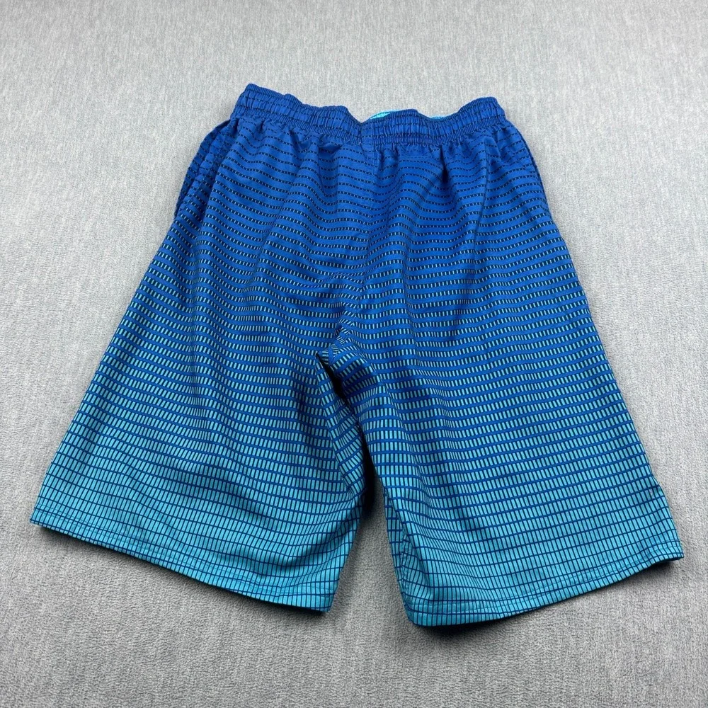 Nike Shorts Mens Medium‎ Blue Continuum Striped Swimming Board Trunks Beach